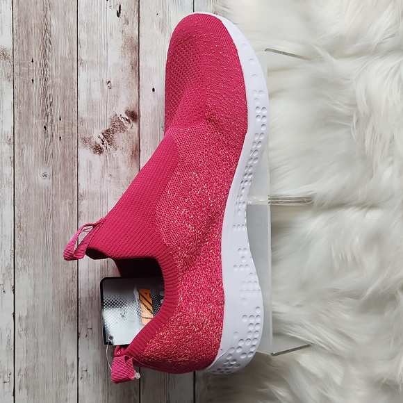 Avia Shoes - NWT, Avia, women's slip-on sneakers, Size 11W. Bright Pink w Orange